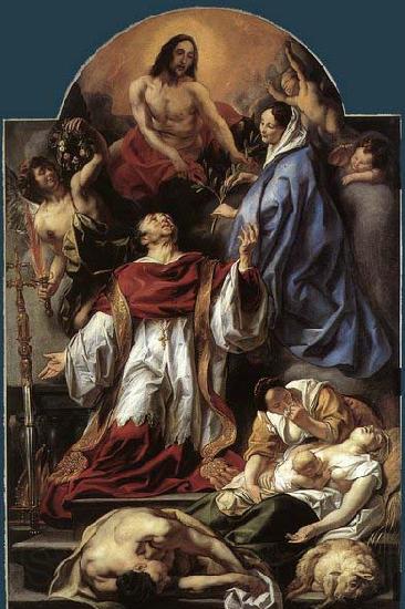 JORDAENS, Jacob St Charles Cares for the Plague Victims of Milan Norge oil painting art